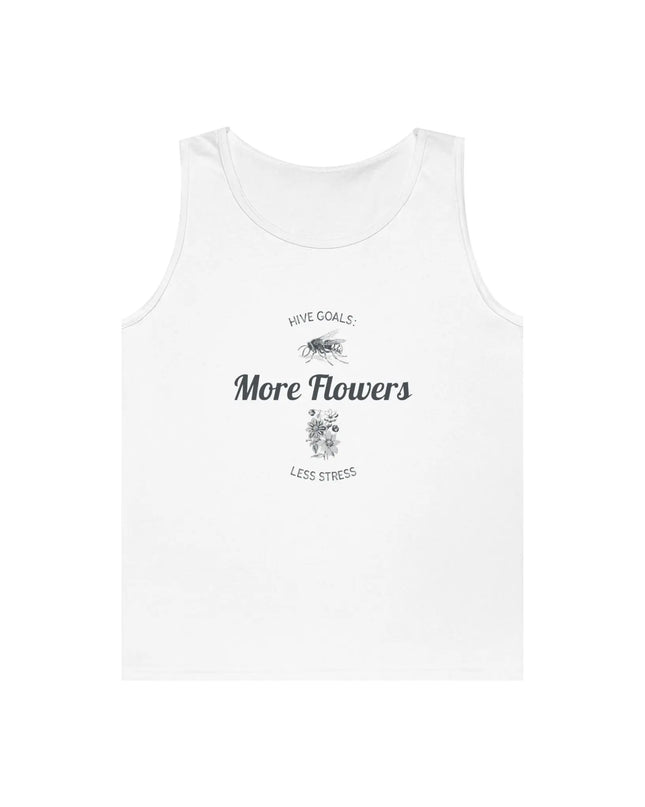 Hive Goals More Flowers Less Stress Tank Top - The Butterfly Mama